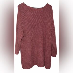 Liz Claiborne Shimmer Burgundy Sweater